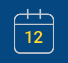 calendar icon with the number 12 on it