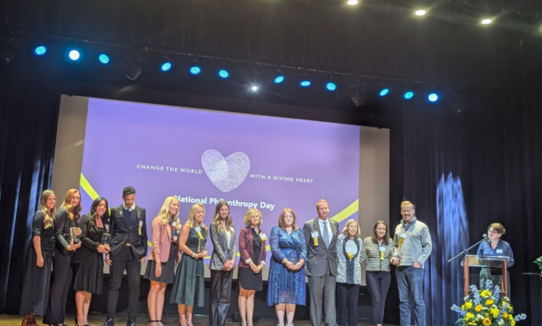 all honorees on stage at afp npd award